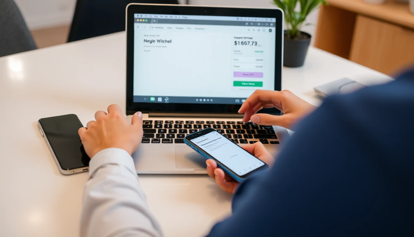 خطوات شراء اشتراك فاصل بلس عبر متجر وسيط باستخدام جهاز كمبيوتر وهاتف محمول لعملية الدفع والتفعيل