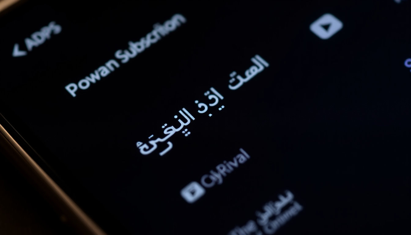 شاشة هاتف تظهر صفحة اشتراك فاصل بلس شهر ملف خاص مع خيارات الدفع