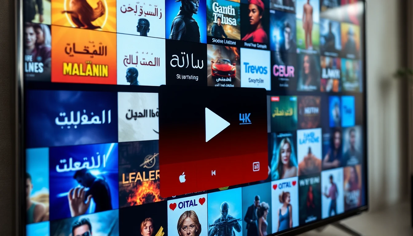 محتوى متنوع من أفلام ومسلسلات عربية وعالمية بجودة عالية على شاشة ذكية