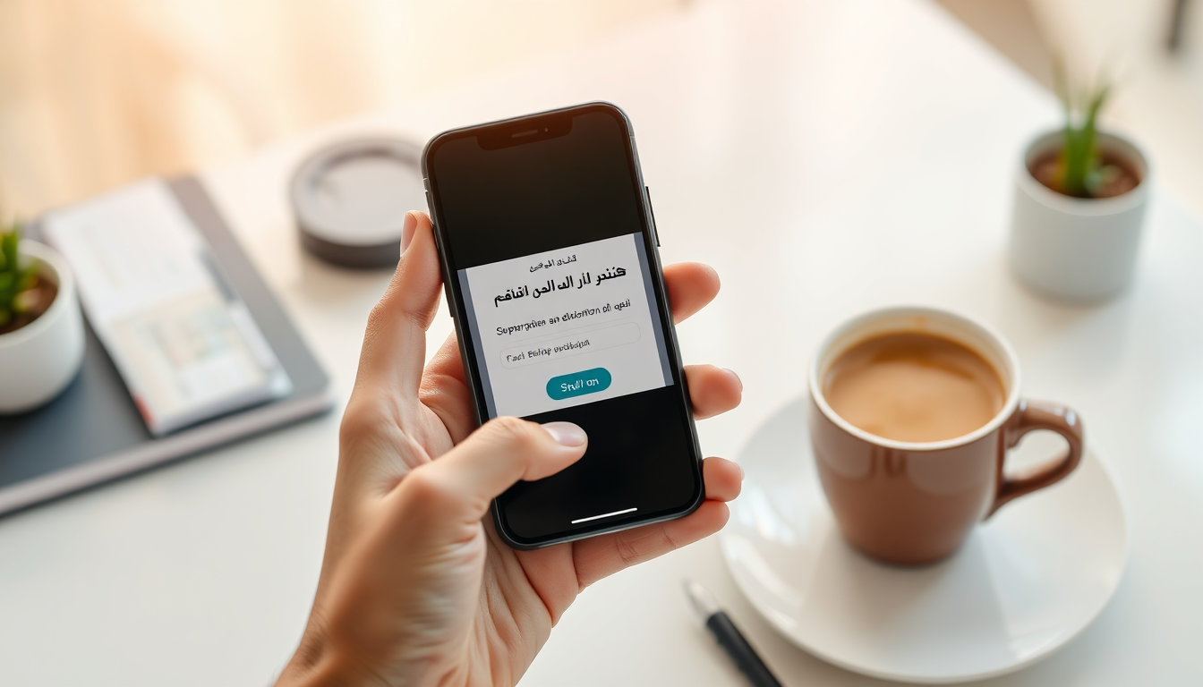 شاشة هاتف تعرض تأكيد اشتراك فاصل بلس مقابل 5 ريال